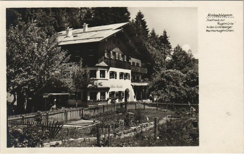 Cpa almbachklamm gasthaus - ak,